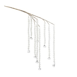 Hanging Prism Branch Set – 24"H Elegant Christmas Decorative Stems (Set of 2) Acrylic & Plastic Holiday Accents by Melrose - 1 of 4