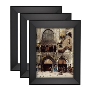 Expositions Open-Back Picture Frames For Paintings, Photos & Prints - With Black, Set of 3 11x14" - Gallery Wall Frame  - Eco-Friendly Renewal Core - - 1 of 4
