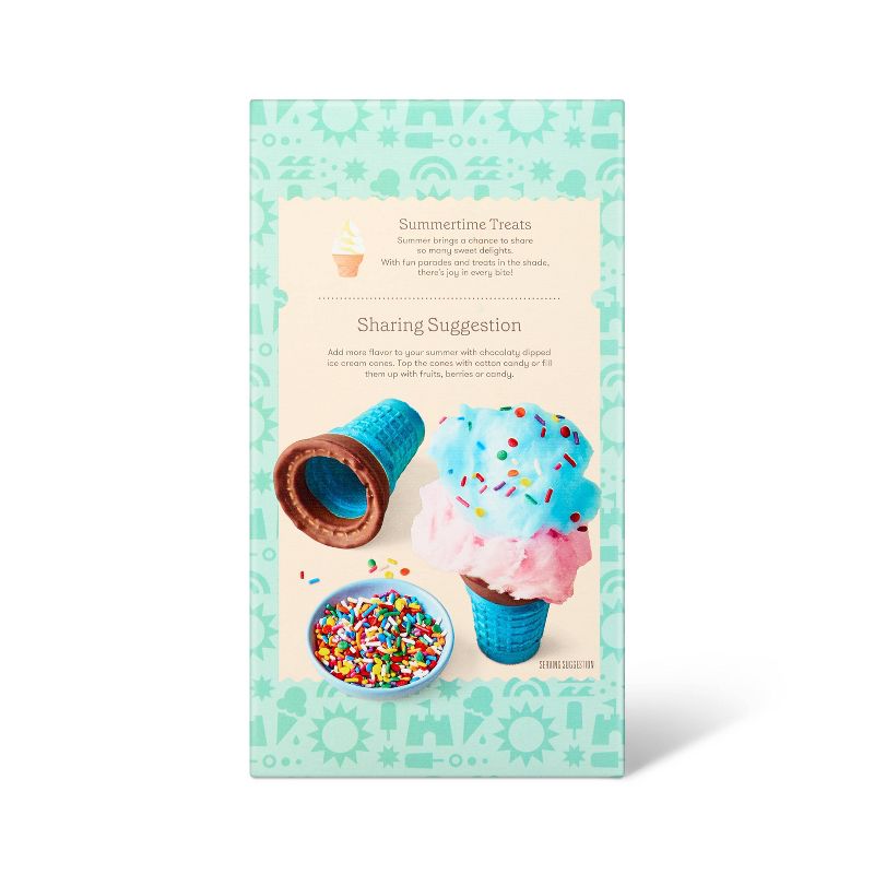 Chocolate Dipped Blue Ice Cream Cones - 3.5oz - Favorite Day&#8482;, 4 of 5