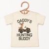 The Juniper Shop Daddy's Hunting Buddy Toddler Short Sleeve Tee - 5T - Cream - 2 of 4