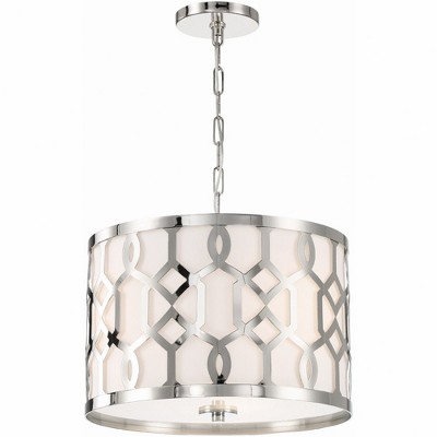 Crystorama Lighting Jennings 3 - Light Pendant in  Polished Nickel