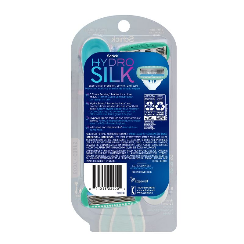 Schick Hydro Silk Sensitive Women&#39;s Disposable Razors - 3 ct, 3 of 13