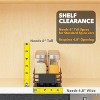 SpaceAid® Pull Out Spice Rack Organizer(no jars included) for Cabinet,with Labels,4.5" W x10.75 D x2.5 H, 1 Drawer 1-Tier - 3 of 4
