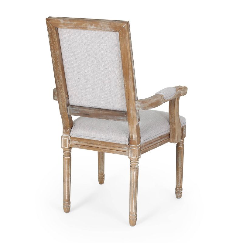 Set of 2 Maria French Country Wood Upholstered Dining Chairs - Christopher Knight Home, 6 of 13