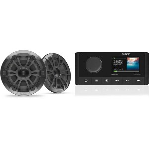 Fusion MS-RA210 Marine Entertainment System With Bluetooth & DSP, AM/FM, XM Ready with 1 Pair Fusion EL-F653SPG 010-02080-23 EL Series 6.5" 2-Way M... - 1 of 4