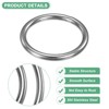 Unique Bargains Dream Catcher Stainless Steel Macrame Wreath Floral Round Metal O Rings 6 PCS - 2 of 4