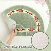 BAGOKIE 4 Piece Floral Bathroom Rug Set - 3 of 4