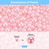 Unique Bargains No Hole ABS Round Faux Pearl for Vase Fillers DIY Home Decoration 800 Pcs - 2 of 4