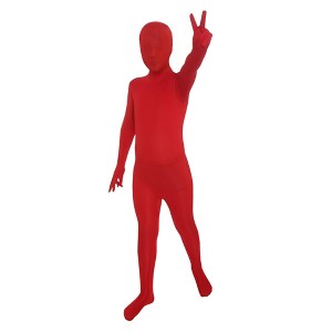 Red Child Costume Morphsuit - 1 of 4