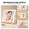 VEVOR Vanity Mirror with Lights, Three Color Lighting Modes, Lighted Makeup LED Mirror, and 5X Magnification,USB Port, 360°Rotation 21.7x17.7in, White - 4 of 4