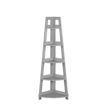 target white ladder bookshelf