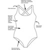 Swimsuits for All Women's Plus Size Chlorine Resistant Cross Back One Piece Swimsuit - 4 of 4