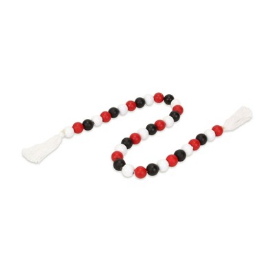 Cheung's Kira Red White and Black Beaded Garland