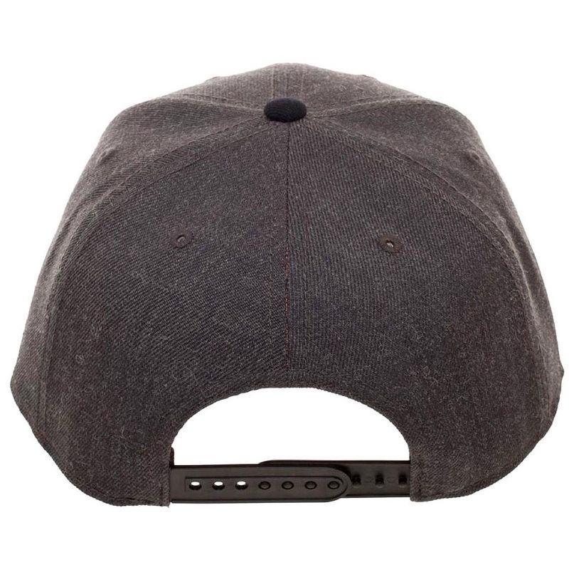 Jurassic Park Hat Classic Logo Curved Snapback Cap Grey, 3 of 5