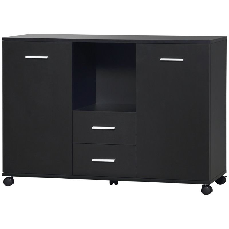 Vinsetto Multifunction Office Filing Cabinet Printer Stand with 2 Drawers, 2 Shelves, & Smooth Counter Surface, 4 of 8