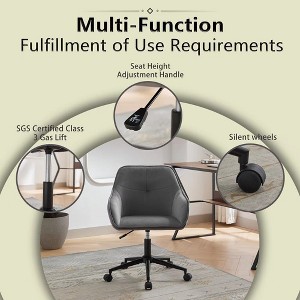 Velvet Office Desk Chair, Modern Home Desk Chair with Wheels , Vanity Chairs for Living Room, Bedroom,Study Room - 1 of 4