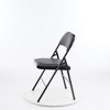 DOMETOUR Set of 2 Folding Chair Leather Padded Folding Chairs Easy to Use and Store Outdoor and Indoor for Home Office Party Black - 4 of 4