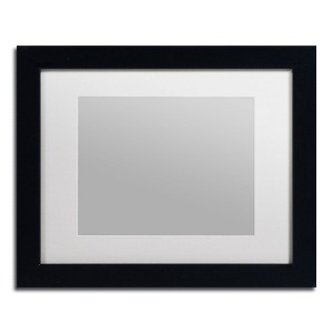 Trademark Fine Art 11"x14" Heavy Duty Black Frame with White Mat - 1 of 3
