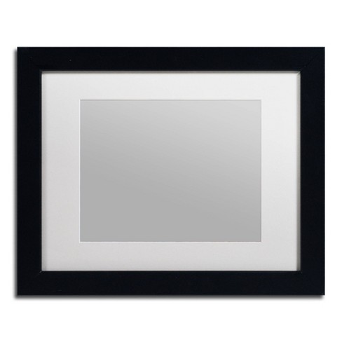 Black Picture Frame With White Mat