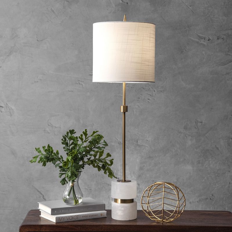 nuLOOM Charlotte 31" Marble Table Lamp Lighting - Bronze 31" H x 10" W x 10" D, 2 of 5