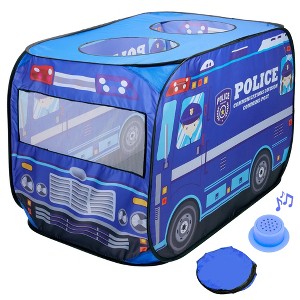 Playbees Police Car Pop-Up Play Tent with Police Sound: Adventure Awaits with Fun & Interactive Play - 1 of 4