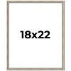 PosterPalooza | Classic Modern Silver Picture Frame - UV Acrylic, Foam Board Backing, Hanging Hardware - 2 of 4