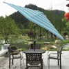 Gulches Blue Striped 108 Inch Patio Umbrella with Tilt and Crank System - 3 of 4