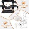 68.5'' Large Cat Tree, Heavy Duty Cat Tower with Condo, Plush Perches, Sisal Scratching Posts, Hammocks, Basket, Dangling Ball - 3 of 4
