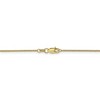 Black Bow Jewelry 1mm 10k Yellow Gold Solid Cable Chain Necklace - 4 of 4