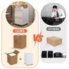 AOBABO  Drawer File Cabinet with Lock,Metal Filing Cabinet with Wheels for Home Office & Business Enterprise, Legal/Letter Size, No Assembled Required - 3 of 4