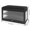 YIYIBYUS Entryway Shoe Bench with Cushion Shoe Rack with Storage Space, Black - 4 of 4