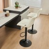 YOUNIKE Adjustable Swivel Counter Height Bar stools Set of 2 Modern Leather Island Barstools Seat Size 19.69"Wx15.75"Dx(22.83-32.28)"H - 4 of 4