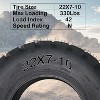 Coucheta Set of 2 Off-Road ATV/UTV Tires, PR All-Terrain Tires, Heavy-Duty Tubeless Design for Mud, Dirt, Turf Adventures, Multi-Size - 4 of 4