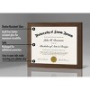 Americanflat 8.5x11 Diploma Frame with Shatter-Resistant Glass - Document Frame with Engineered Wood - Legacy Collection - Walnut - 4 of 4