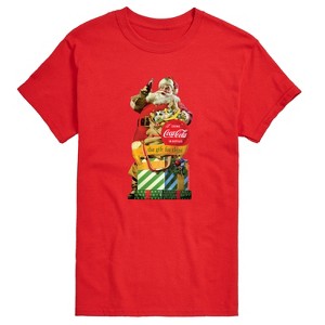 Men's - Coca Cola - Vintage Santa Gift for Thirst Short Sleeve Graphic T-Shirt - 1 of 4