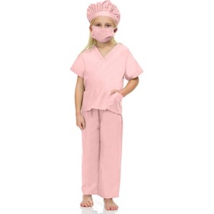Kidsway Unisex Surgeon Doctor Scrubs Dress up Costume Set Boys Girls - 1 of 4
