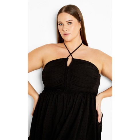 Women's Plus Size Ivy Dress - black | CITY CHIC - image 1 of 4