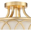 Crystorama Lighting Graham 3 - Light Semi-Flush Mount in  Antique Gold - 4 of 4