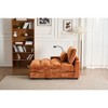 Beige Chenille Reclining Single-Sided Armrest Sofa With Bracket Ultra-Comfortable Single Recliner Sofa For Living Room - 2 of 4