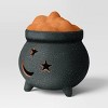 Small Ceramic Textured Cauldron Decorative Sculpture - Hyde and EEK! Boutique™ Terracotta Orange - 3 of 3