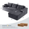 MAXYOYO 110" Modular Sectional Sofa Couch, with L-Shape Chaise, Modern Boneless Couch for Living Room, No Assembly Required - 3 of 4