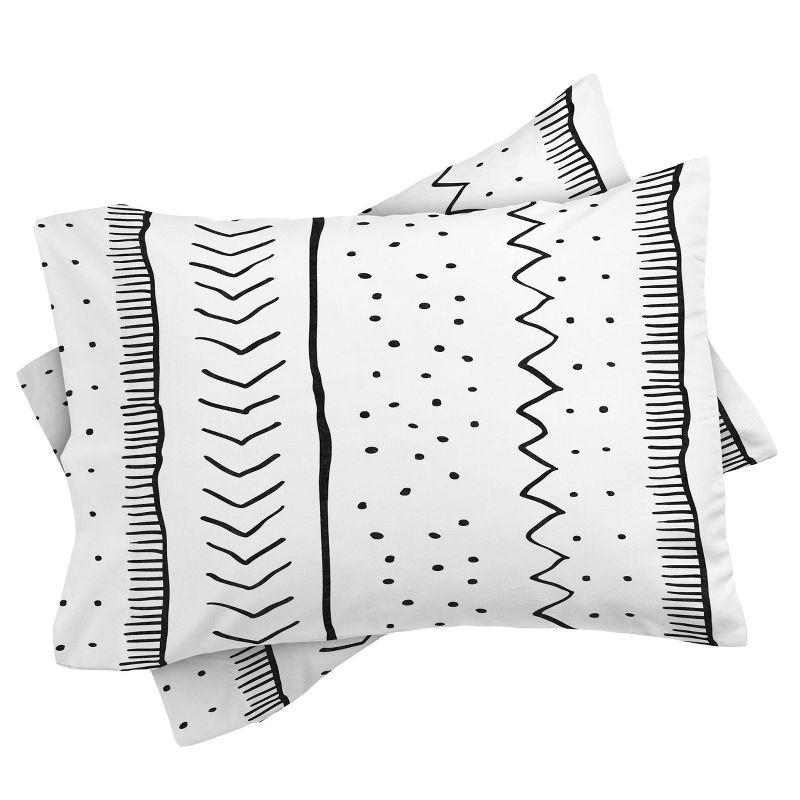 Becky Bailey Moroccan Stripe Comforter Set Black/White - Deny Designs, 4 of 8