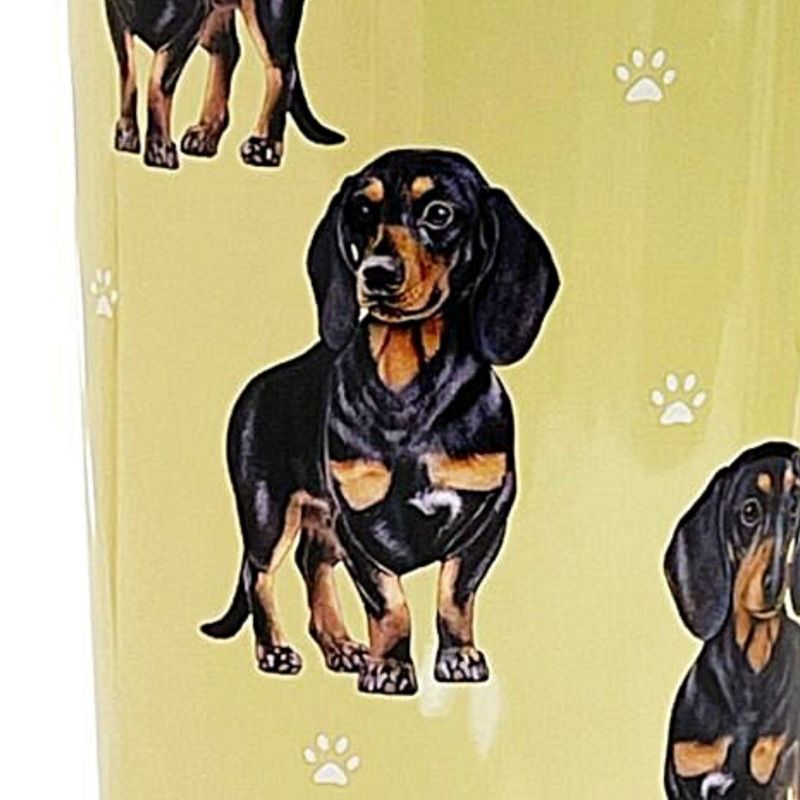 E & S Imports 7.0 Inch Dachshund Black Serengeti Tumbler Hot Or Cold Drinks Tumblers, 3 of 4