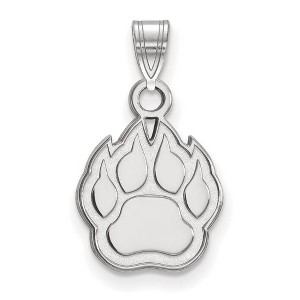 Black Bow Jewelry 10k White Gold Northern Illinois Huskies NCAA Small Pendant - 1 of 3