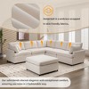 CLIHOME Modern Large U-Shape Sectional Sofa, with Removable Ottomans (6-Seater) - 4 of 4