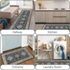 SEVOBAL 3pcs Washable Rugs Area Rugs for Living Room,Ultra Soft Retro Indoor Rugs for Bedroom,Non Slip Kitchen Rug Carpets, Blue, 20"*59"*0.5" - 4 of 4
