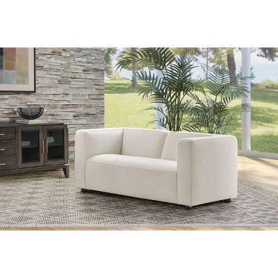 Kyle Stain Resistant Fabric Loveseat Cream - Abbyson Living ...