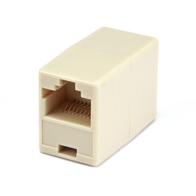 Monoprice 8P8C RJ45 Straight Inline Coupler, Beige