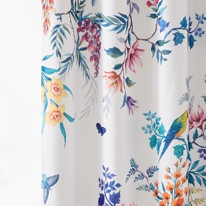 Fantasia Shower Curtain Teal/Blue Single 72x72 - 1 of 4