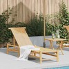 vidaXL Sun Lounger Natural bamboo Bamboo Adult-size - 2 of 4